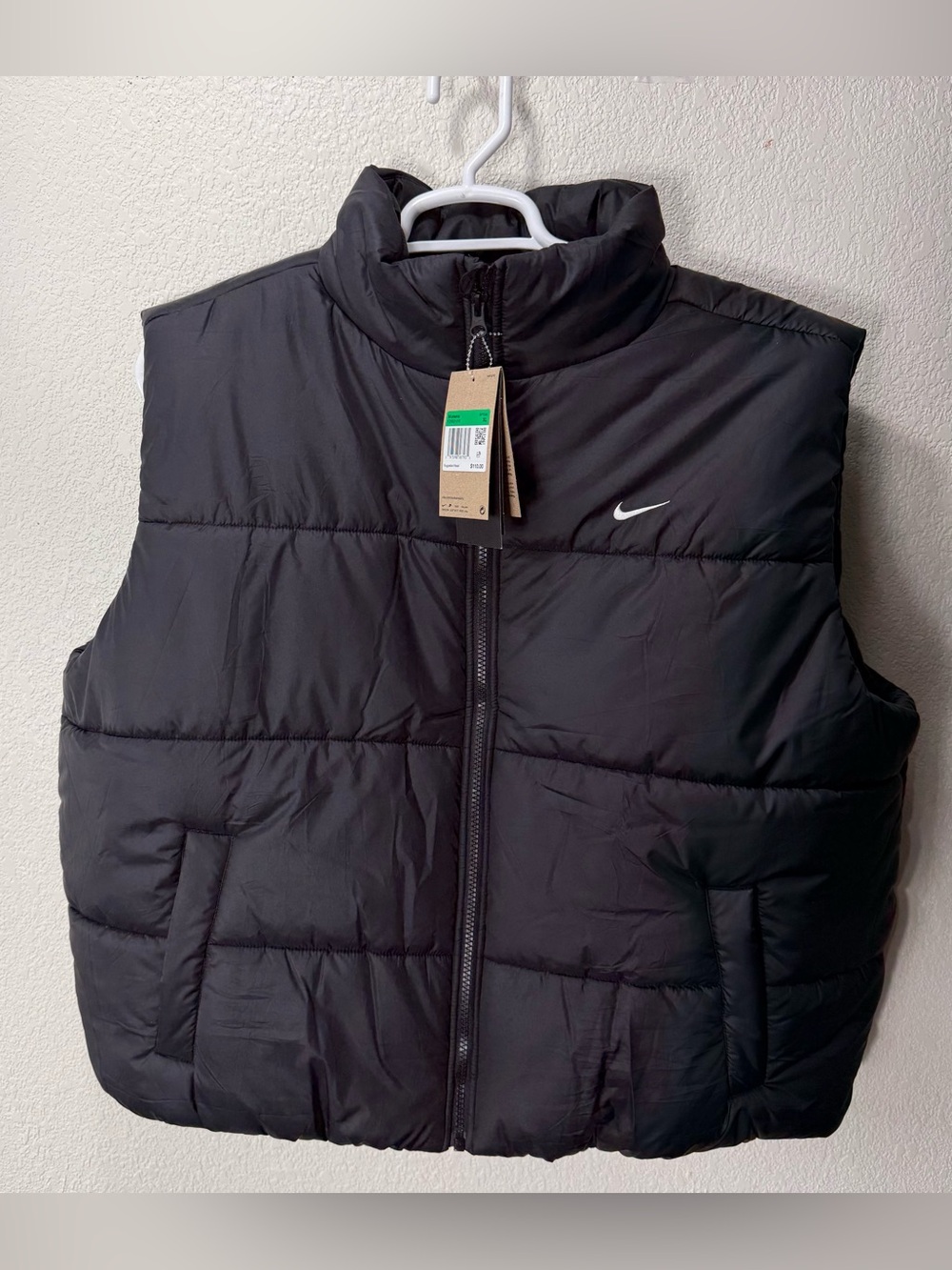 Nike Women's Sportswear Classic Puffer Therma-FIT Loose Vest Black Xl NWT FZ5922